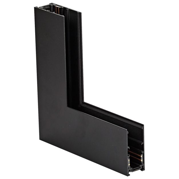 VK Lighting Kona - magnetisches Schienensystem - vertikales innenliegendes Eckprofil - 6 x 17,5 x 17,5 cm - schwarz