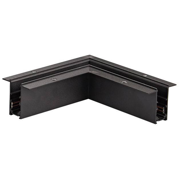 VK Lighting Kona - magnetisches Schienensystem - horizontales Einbaueckprofil - 17,5 x 7,4 x 17,5 cm - Schwarz