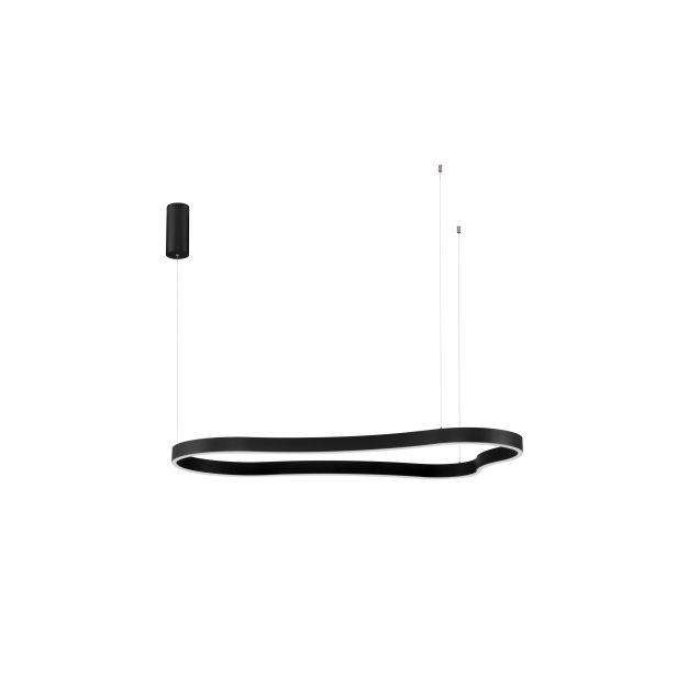 Nova Luce Dussa - Hängelampe - 66 x 150 x 120 cm - 61W dimmbar LED inkl. - sand schwarz