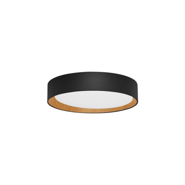 Nova Luce Stake - deckenleuchte - Ø 35 x 7 cm - 30W dimmbare LED inkl. - sand schwarz