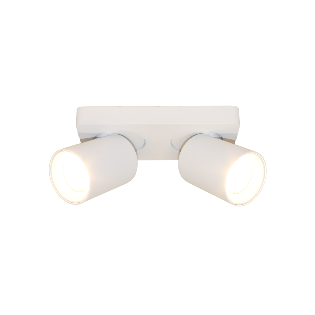 Artdelight Megano - Aufbaustrahler 2L - 20 x 10 x 11,5 cm - weiß