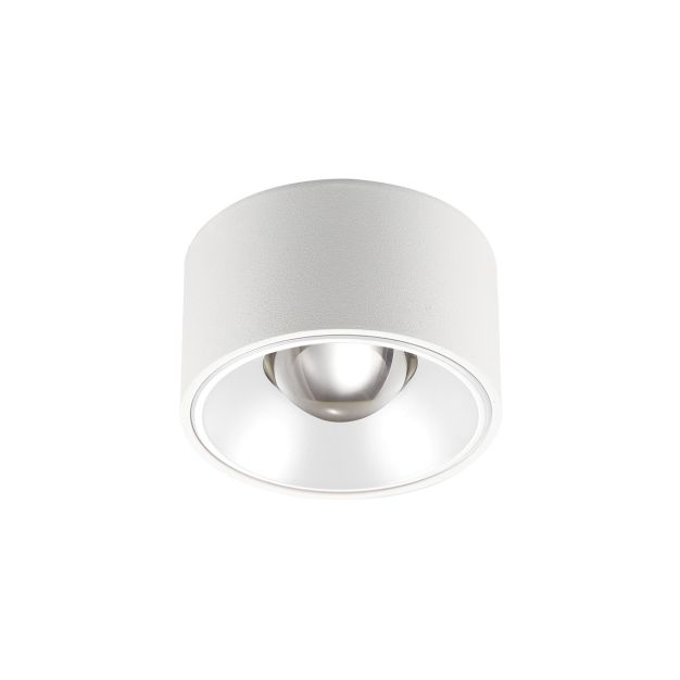 VK Lighting Orofi - Aufbaustrahler - Ø 8 x 4,5 cm - 15W LED inkl. - IP54 - weiß