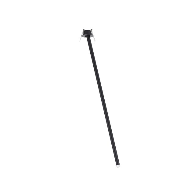 Nova Luce Stilvi - Deckenleuchte - Ø 5 x 64 cm - 4W LED inkl. - Sand schwarz