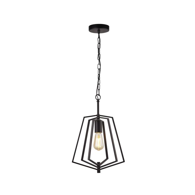 Searchlight Slinky - Pendelleuchte - 30 x 30 x 95 cm - mattschwarz