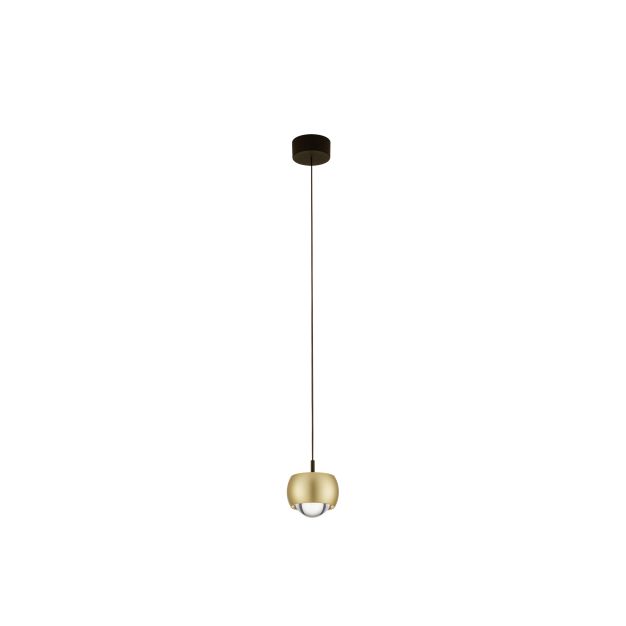 Nova Luce Conga - Hängelampe - Ø 9,6 x 140 cm - 13W LED inkl. - gold