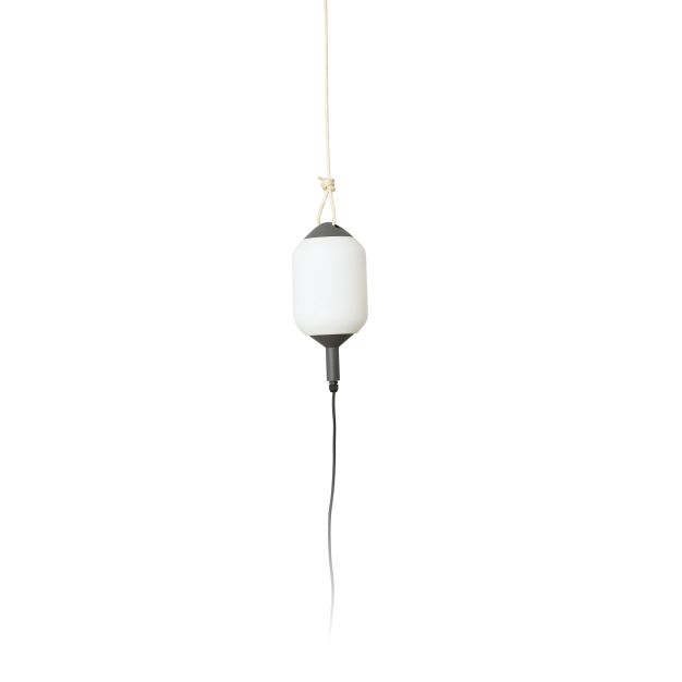 Faro Saigon - tragbare Lampe mit Stecker - Ø 17 x 22 cm - IP65 - matt weiß