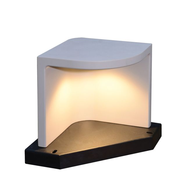 VK Lighting Trigono - Sockelleuchte - 30 x 30 x 29 cm - 6.5W LED inkl. - IP65 - grau
