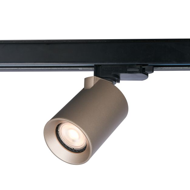 Artdelight Megano - Strahler für 1-Phasen-Schiene - Ø 7 x 13 cm - Champagner