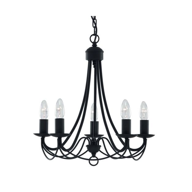 Searchlight Maibaum - Kronleuchter - Ø 46 x 100 cm - schwarz