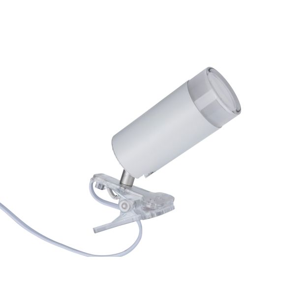 Lutec Klipa - Clip-Lampe - intelligente Beleuchtung - Lutec Connect - 16,3 x 13,3 x 6,3 cm - 4,7W LED inkl. - Dimmfunktion und einstellbare Lichtfarbe per App - RGB+W - weiß