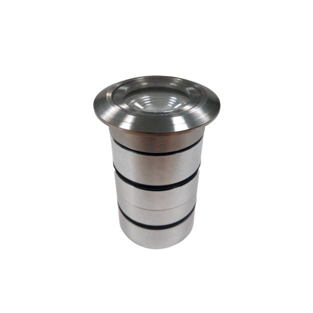 VK Lighting Gaia Rund - Bodenstrahler - Ø 5 x 7 cm - IP65 - Chrom