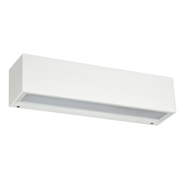 VK Lighting Desmi - Außenwandleuchte - 25 x 6 x 6 cm - 7W LED inkl - IP65 - weiß