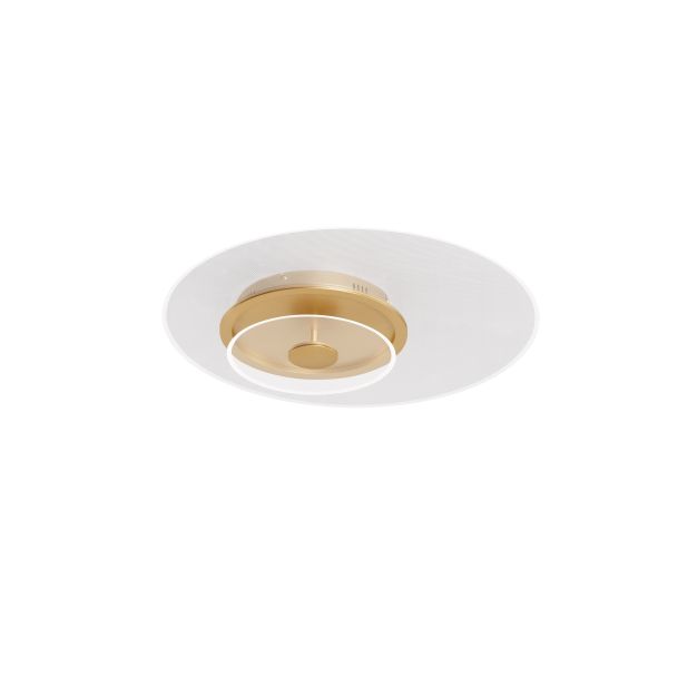 Nova Luce Copo - deckenleuchte - Ø 60 x 9,6 cm - 35W dimmbar LED inkl. - messing gold