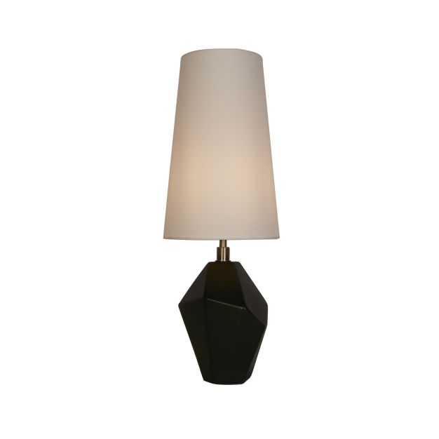Searchlight Apex - Tischleuchte - Ø 20 x 56 cm - schwarz und weiß