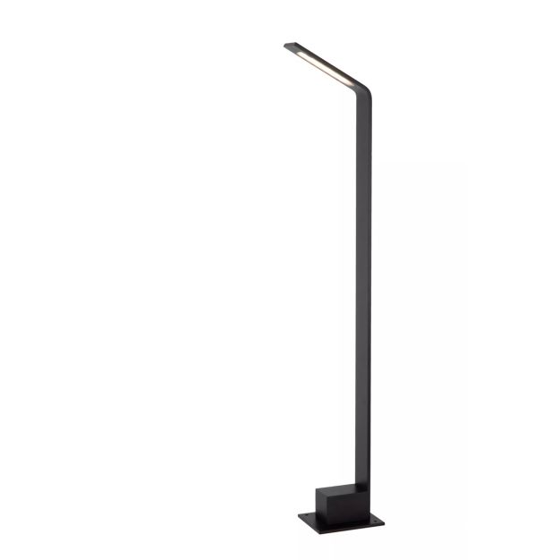 Lucide Lawford - Gartenleuchte - 15 x 9,5 x 80 cm - 6W LED inkl. - IP54 - schwarz