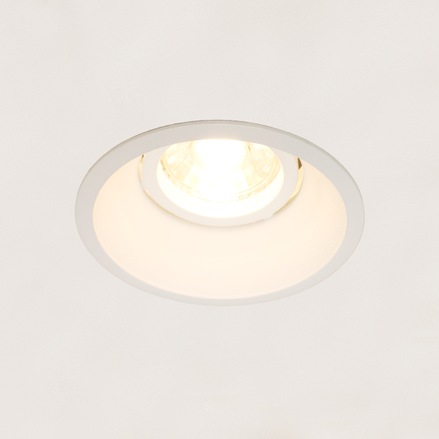 Artdelight Candice - Einbaustrahler - Ø 85 mm x Ø 75 mm Einbaumaß - weiß