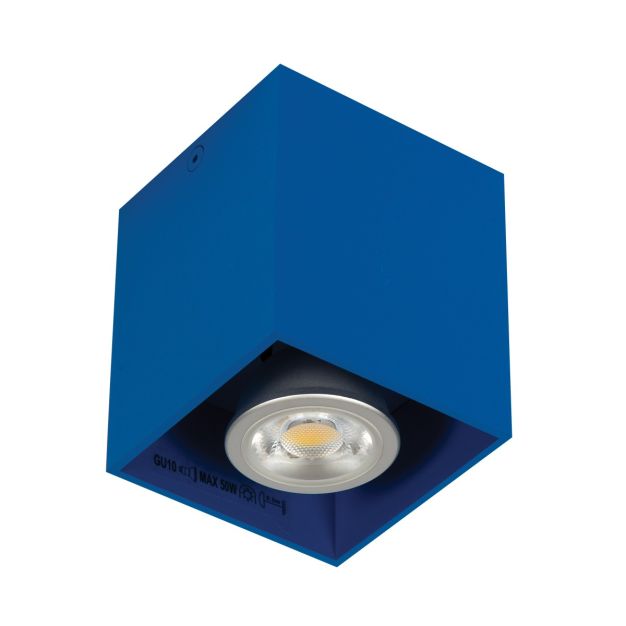 VK Simio Square - Aufbaustrahler - 8,2 x 8,2 x 9,5 cm - dunkelblau