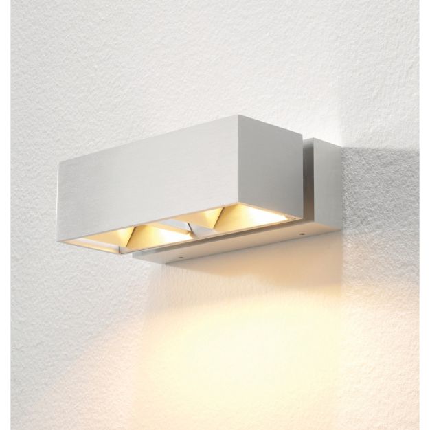 Artdelight BfeldII - Außenwandleuchte - 18 x 11 x 6 cm - 4 x 3W LED inkl. - IP54 - Aluminium