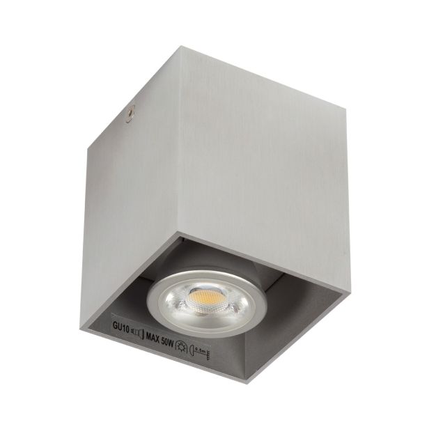 VK Simio Square - Aufbaustrahler - 8,2 x 8,2 x 9,5 cm - grau