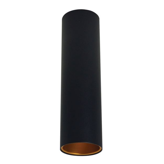 VK lighting Koroidia - Aufbaustrahler - Ø 7 x 25,5 cm - schwarz und gold