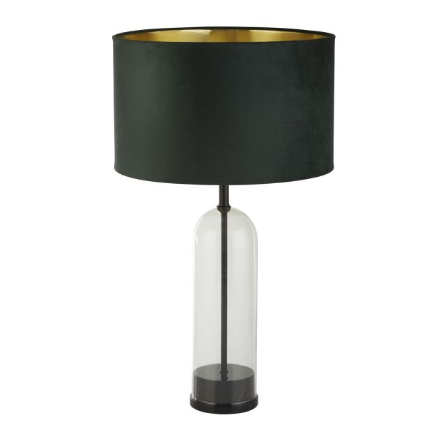 Searchlight Oxford - Tischleuchte - Ø 40 x 51 cm - schwarz, gold und grün