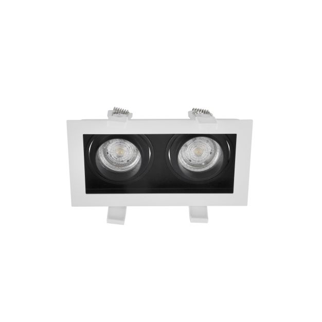 Nova Luce Cedi - Einbaustrahler - 183 x 100 mm, 180 x 95 mm Einbaumaß - weiß und sandschwarz