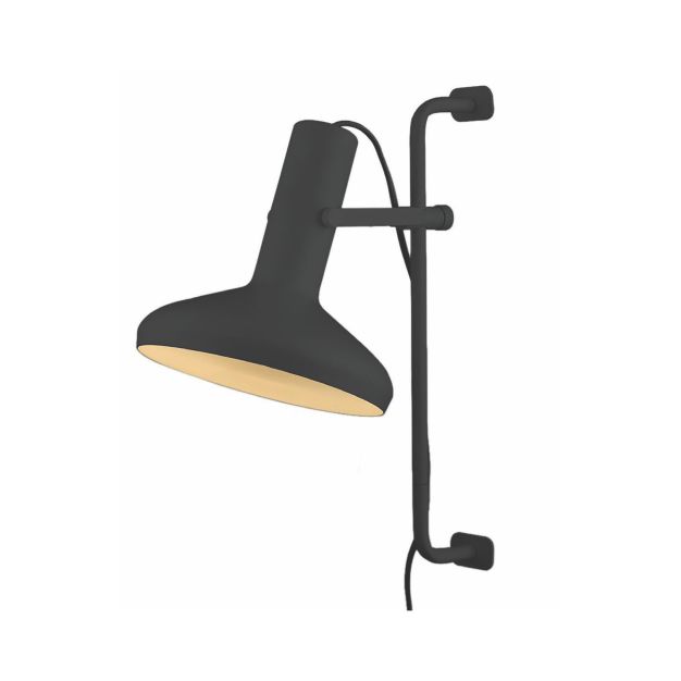 Artdelight Vectro - Wandleuchte mit Schalter - 21 x 30 x 52 cm - schwarz