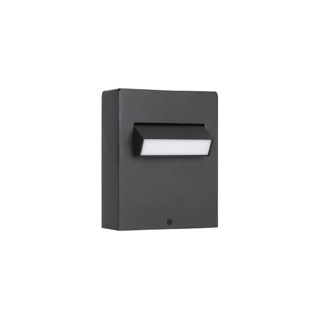 Nova Luce Zelda - Gartenleuchte - 12 x 15 x 7,2 cm - 6W LED inkl. - IP65 - Sand schwarz