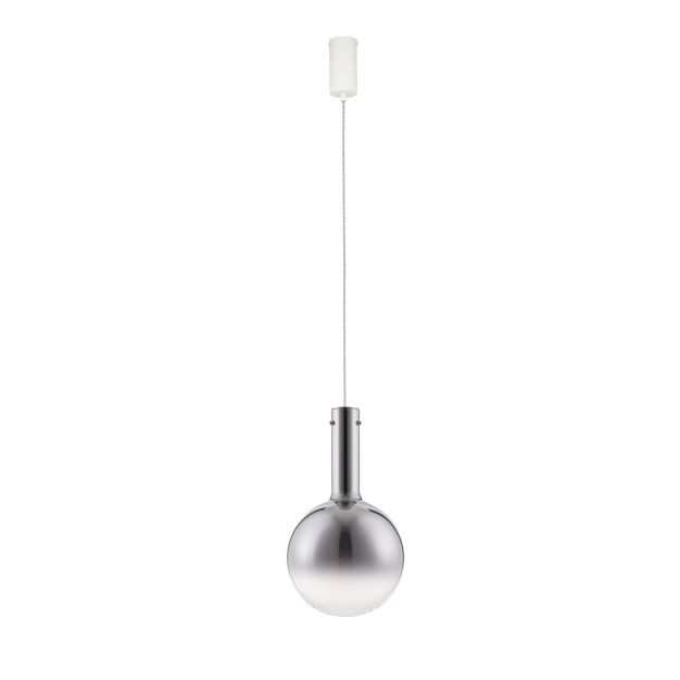 Nova Luce Nostos - Hängelampe - Ø 25 x 170 cm - 6W dimmbar LED inkl. - rauchiges Glas und Gold