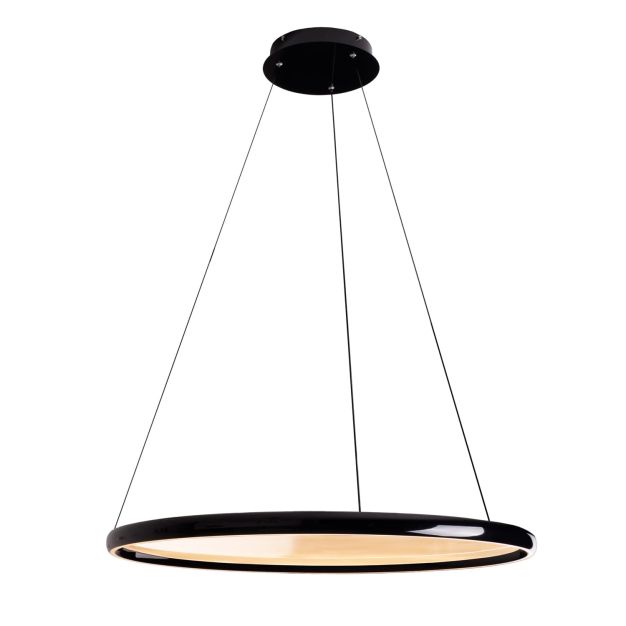 Maxlight Qled - Hängeleuchte mit Fernbedienung - Ø 81 x 195 cm - 2 x 35W LED inkl. - schwarz