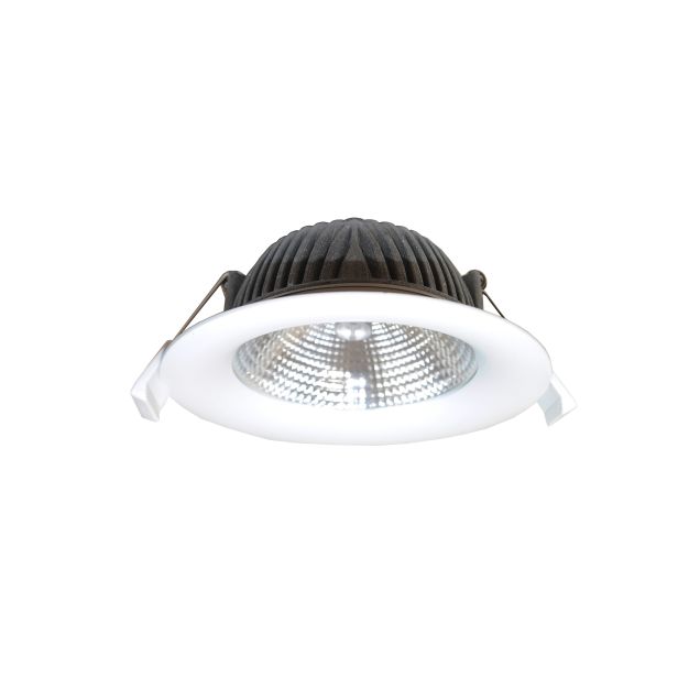 Artdelight Dawn - Einbaustrahler - Ø 115 mm, Ø 105 mm Einbaumaß - 7W LED inkl. - IP44 - weiß