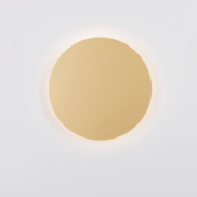 Nova Luce Cyrcle - wandleuchte - Ø 30 x 3,2 cm - 22,5W LED inkl. - mattgold