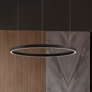 Nova Luce Elowen - Hängeleuchte - Ø 98 x 150 cm - 106W dimmbare LED inkl. - schwarz