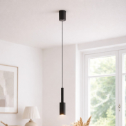 Nova Luce Joy - hängeleuchte - Ø 4 x 200 cm - 7W LED inkl. - sand schwarz