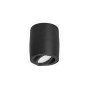 Nova Luce Gozzano - Aufbaustrahler 1L - Ø 8 x 9 cm - sandschwarz