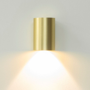 Artdelight Brody - Wandleuchte - Ø 7,2 x 11 cm - 4W LED inkl. - IP54 - gebürstetes Gold