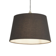 Searchlight Finn Abat-jour Effilé - Lampenschirm - Ø 30 x 19 cm - Anthrazit