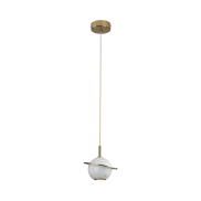 Maxlight Uranos - Pendelleuchte - Ø 16 x 190 cm - 5W LED inkl - weiß und gold