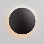 Nova Luce Copper - Außenwandleuchte - Ø 30 x 7,1 cm - 16W LED inkl. - IP65 - schwarz