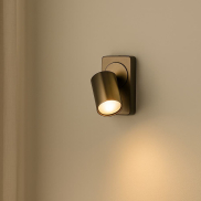 Projectlight Phoebe - Wandaufbaustrahler mit Schalter - 12 x 7 x 11 cm - bronzefarben