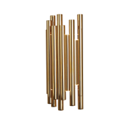 Maxlight Organic - Wandleuchte - 19 x 10 x 43 cm - 8 x 1W dimmbare LED inkl - gold