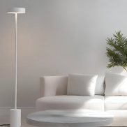 Nova Luce Thea - Stehleuchte - Ø 20 x 135 cm - 17W  LED inkl. - sand weiß