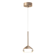 Artdelight Phoenix – pendelleuchte – Ø 11,6 x 8,2 cm – 7W dimmbare LED inklusive – champagner