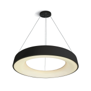 ONE Light LED Pendelleuchte Rings - Hängeleuchte - Ø 78 x 150 cm - 80W LED inkl. - schwarz