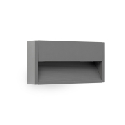 Faro Grada - Wandleuchte - 25 x 4,6 x 12,8 cm - 6W LED inkl. - IP54 - dunkelgrau
