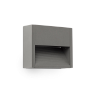 Faro Grada - Wandleuchte - 15,7 x 4,6 x 12,8 cm - 3W LED inkl. - IP54 - dunkelgrau