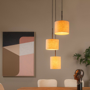 Lucide Maya - Hängeleuchte 3L - Ø 46 x 177 cm - beige