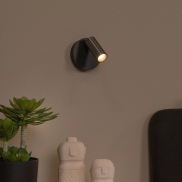 Lucide Toni - wiederaufladbare Wandleuchte - Ø 8,1 x 12,4 cm - 2W dimmbare LED inkl - grau