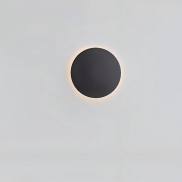 Nova Luce Cyrcle - wandleuchte - Ø 30 x 3,2 cm - 22,5W LED inkl. - sand schwarz