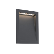 Faro Soun - Wandeinbauleuchte - 19,3 x 7,3 x 23,8 cm - 8W LED inkl. - IP65 - dunkelgrau